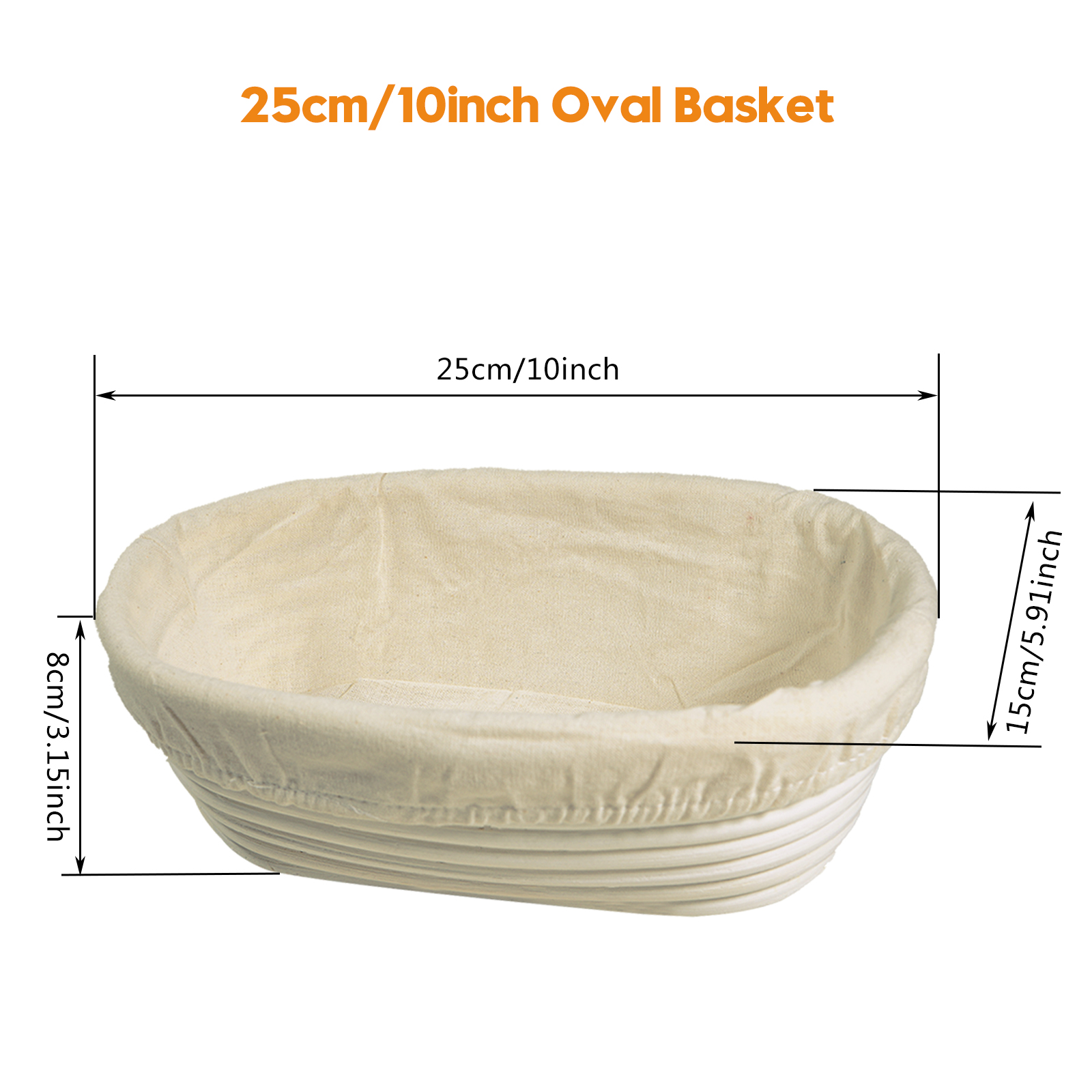 Oval Bread Proofing Basket